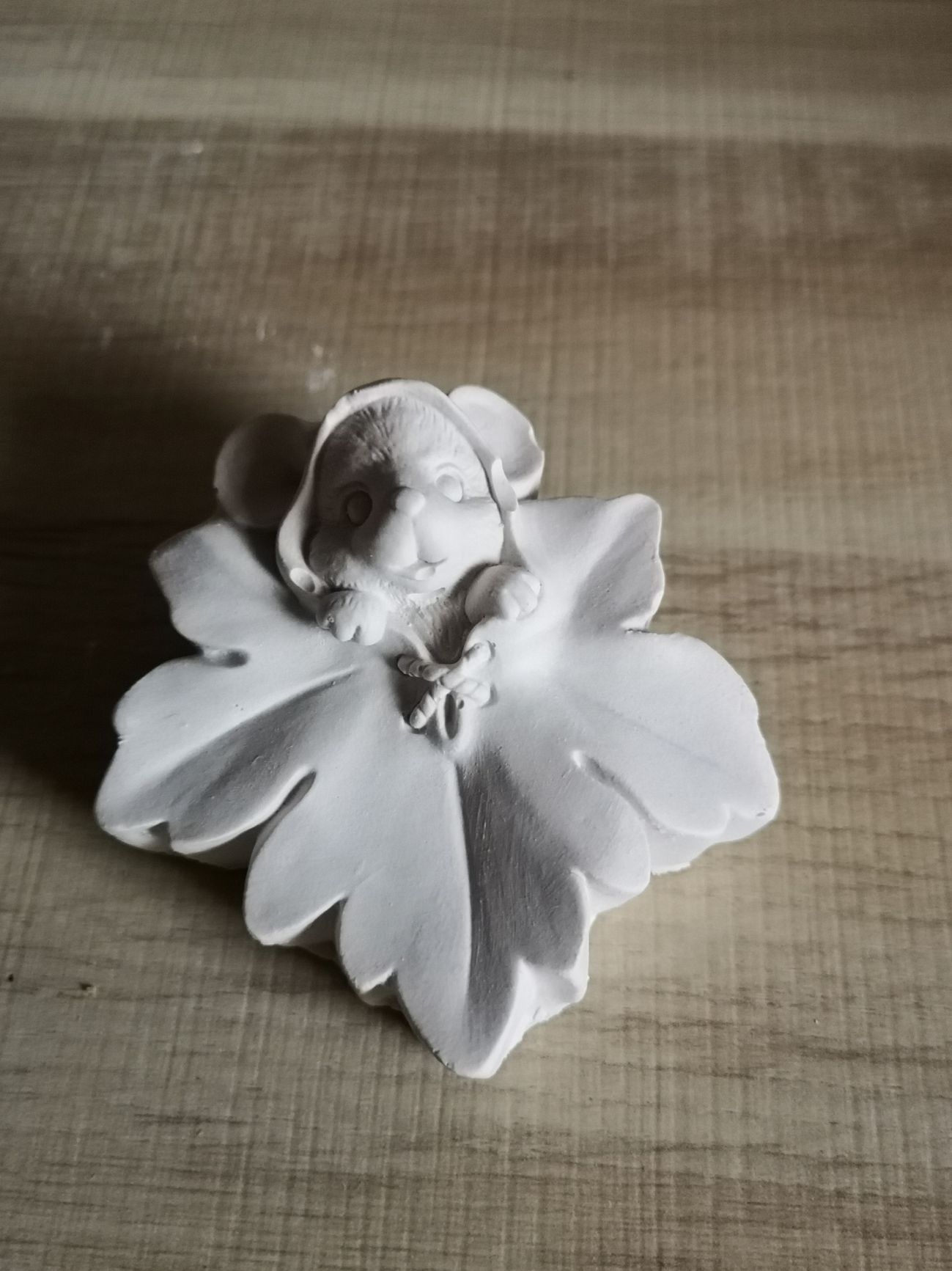 Maus auf Blatt mit Decke